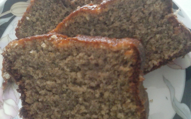 Bolo de aveia com banana