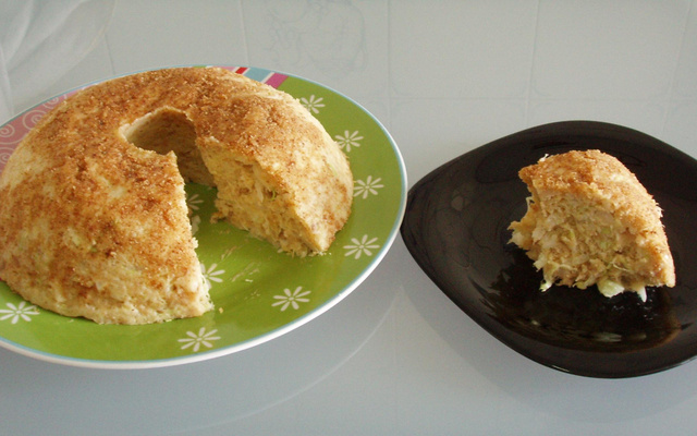 Falso souflé de bacalhau - souflé de repolho