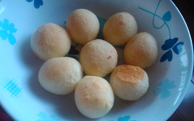 Pão de queijo escaldado
