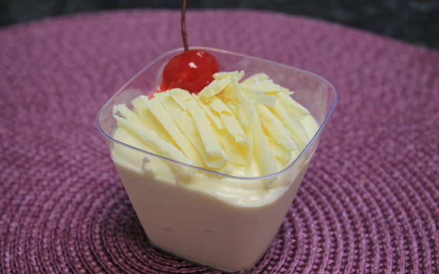 Mousse de chocolate branco