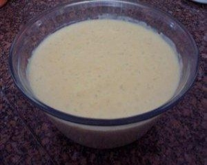 Canjica com doce de leite