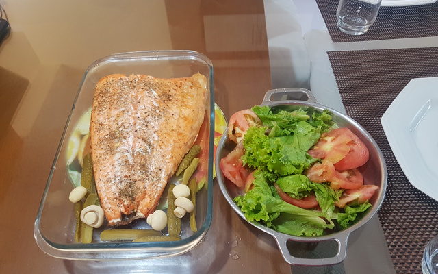 Salmão a provençal a moda silvano