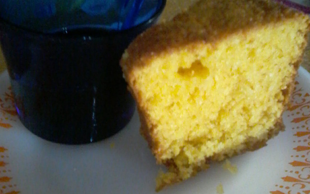 Bolo de flocão de milho