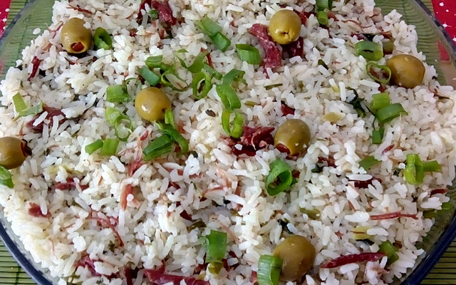 Risoto de carne-seca