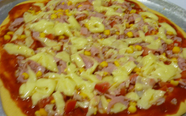 Pizza prática de liquidificador