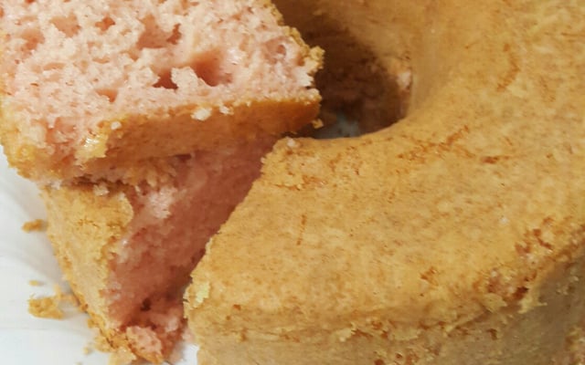 Bolo com suco em pó