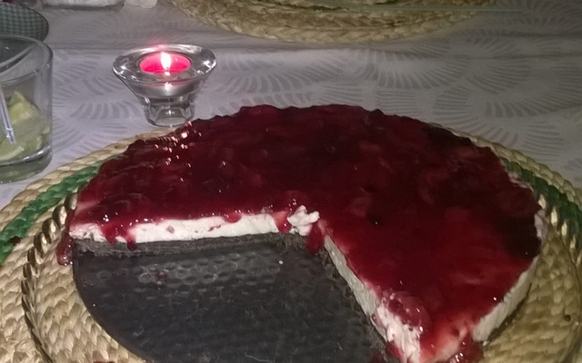 Cheesecake chocolate branco e oreo