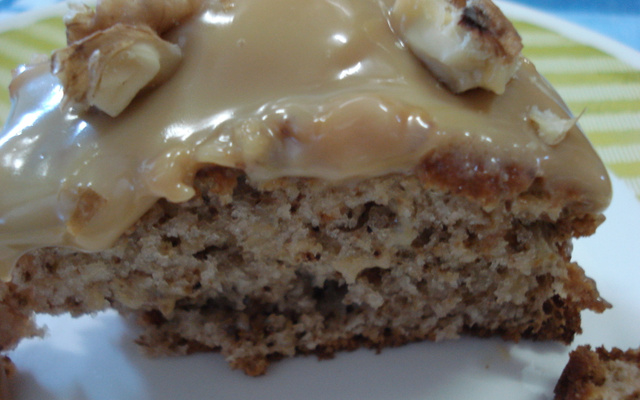 Bolo delicioso de nozes