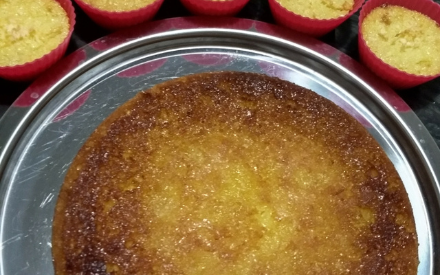 Bolo de macaxeira ou aipim