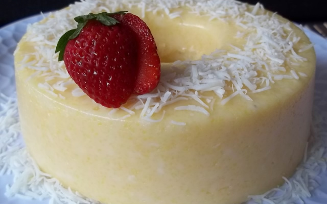 Pudim de canjiquinha (milho triturado)