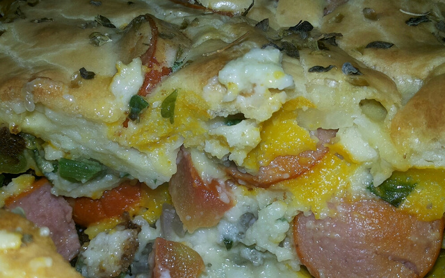 Torta rápida de salsicha