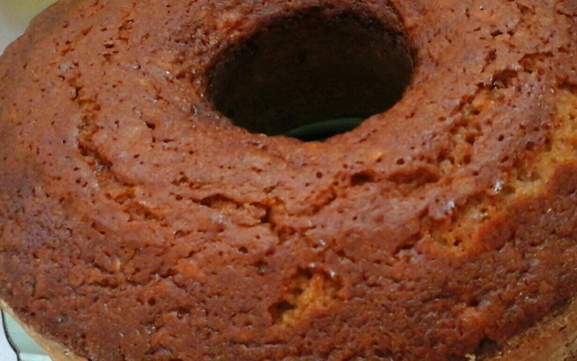 Bolo de maçã com aveia