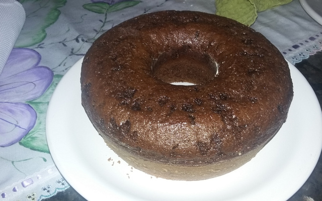 Bolo nega maluca de liquidificador