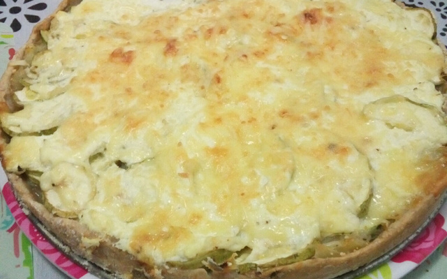 Torta de ricota com cebolas