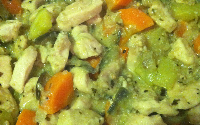 Frango à la Ratatoullie