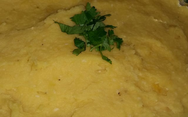 Purê de banana da terra