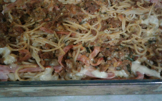 Macarronada de carne moída