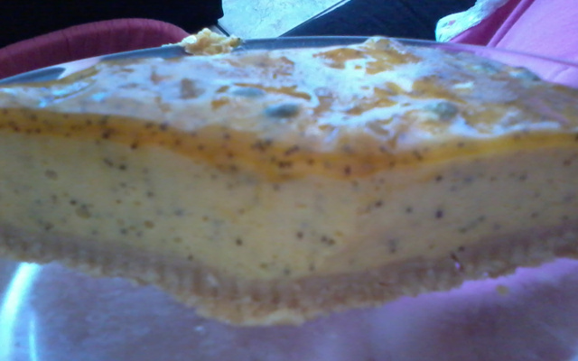 Torta gelada de maracujá