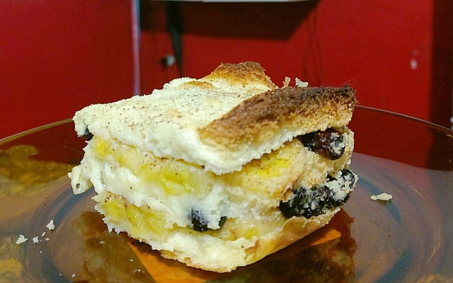 Torta de banana com pão de forma