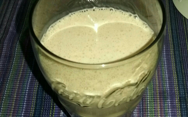 Milk shake de chocolate sem sorvete