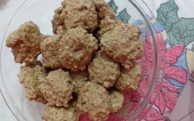 Biscoitos de aveia e banana