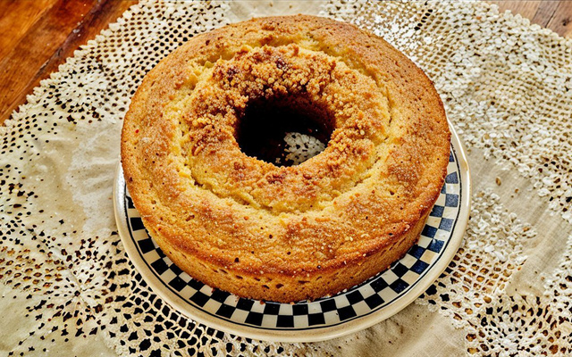 Bolo de fubá simples