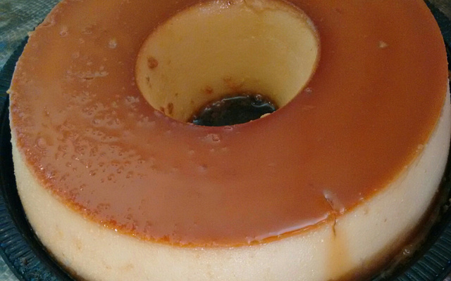 Pudim de leite em pó com creme de leite