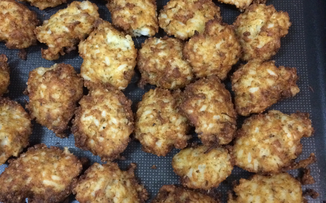 Bolinho de arroz sequinho