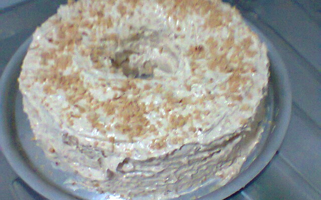 Bolo gelado de amendoim