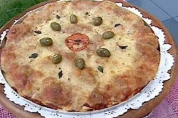 Pizza de pão de forma