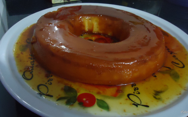 Pudim de furinhos igual ao da embalagem de leite condensado