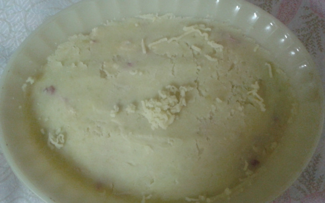 Escondidinho de batata com frango e bacon