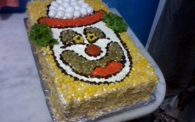 Torta salgada com pão de forma