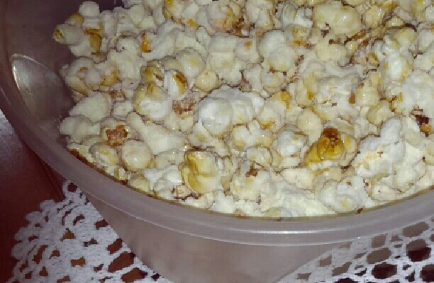 Pipoca com leite ninho