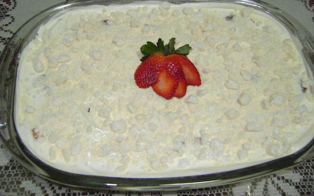 Merengue de morango fácil