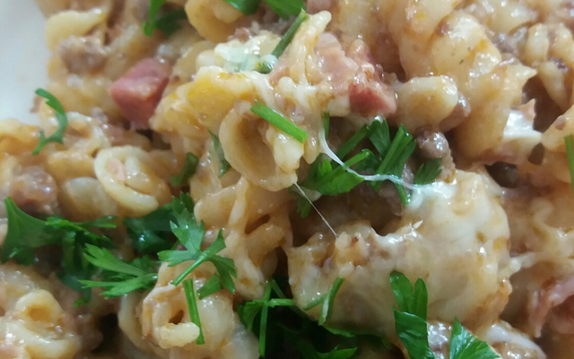 Macarrão de penela de pressão à Moda