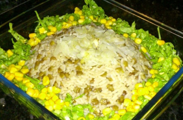 Arroz com lentilhas