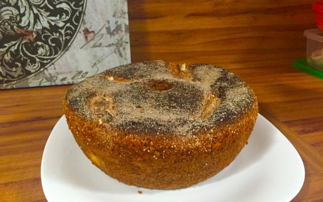 Bolo de banana de liquidificador