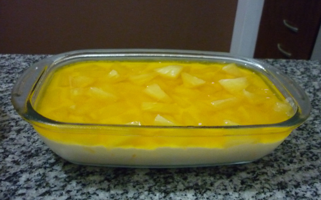 Gelatina duo de abacaxi