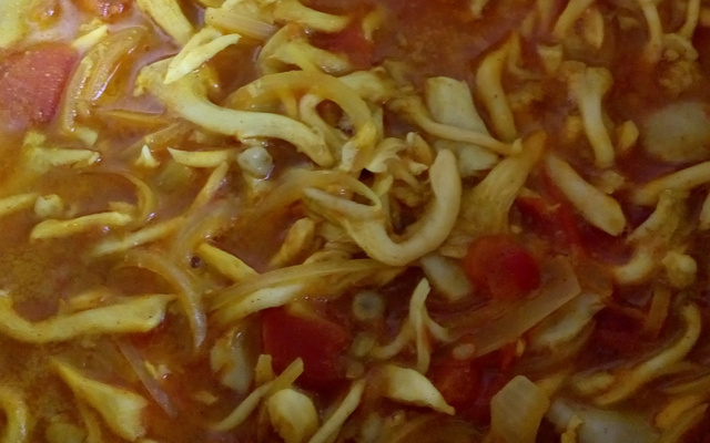 Shimeji com leite de coco