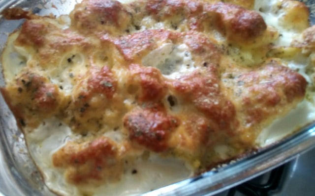 Couve-flor gratinada