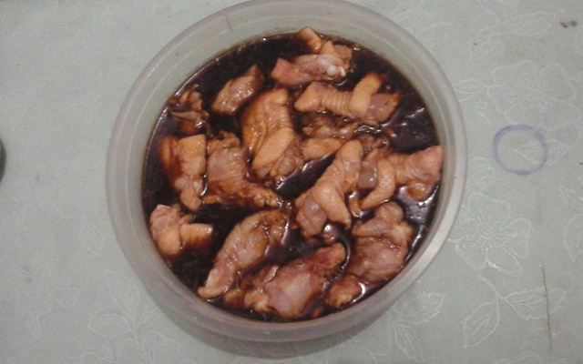 Frango com creme de leite e creme de cebola