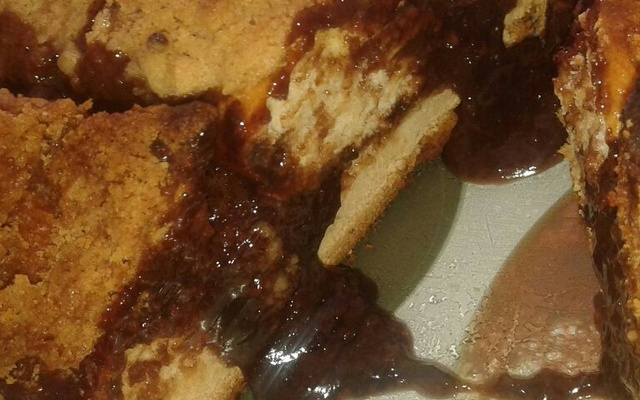 Cuca recheada com chocolate