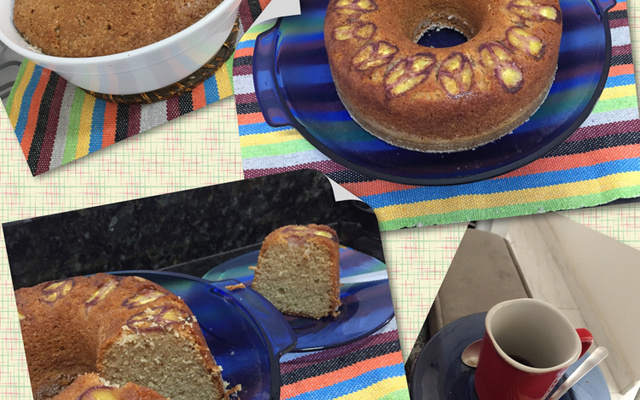 Bolo de banana de liquidificador