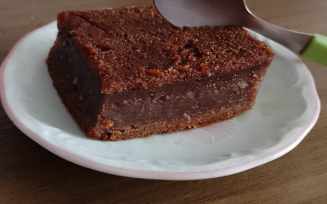 Brownie de arroz com chocolate