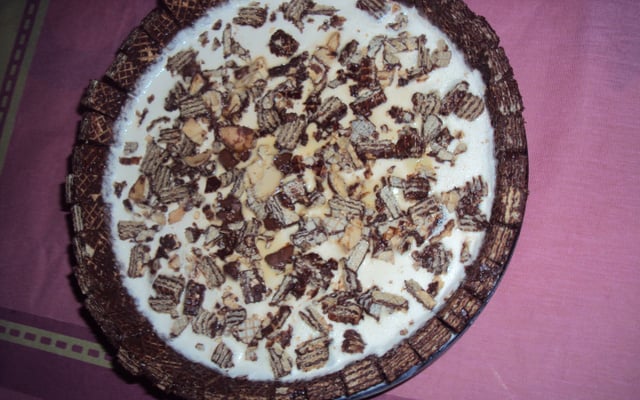 Pavê irresistível de Bis e sorvete