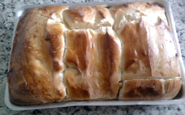 Pão caseiro da Dinda