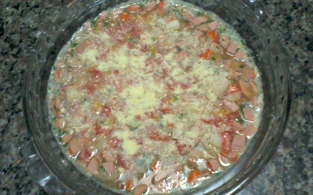 Omelete assado