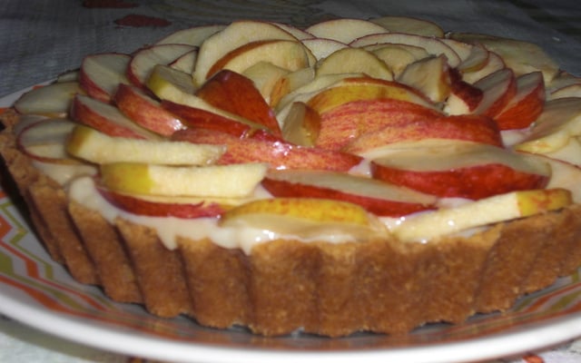 Torta de maçã com massa de bolacha