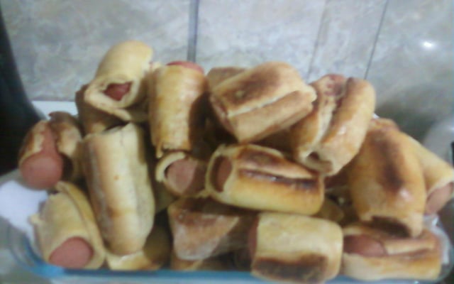 Enroladinho de salsicha